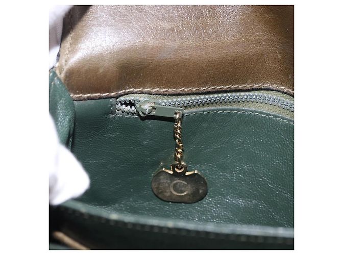 Céline CELINE Shoulder Bag Leather Green Gold - vista 25