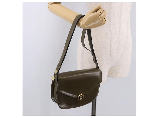 Céline CELINE Shoulder Bag Leather Green Gold - vista 26