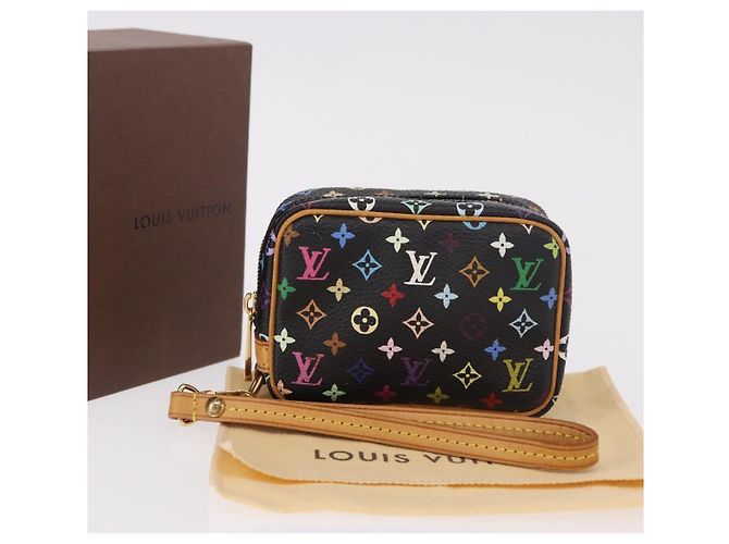 LOUIS VUITTON Monogram Multicolor Trousse Wapity Pouch Black M58034 - vista 12