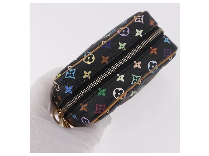 LOUIS VUITTON Monogram Multicolor Trousse Wapity Pouch Black M58034 - vista 6