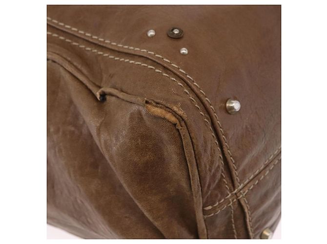 Chloé Chloe Paddington Hand Bag Leather Brown Gold - vista 12