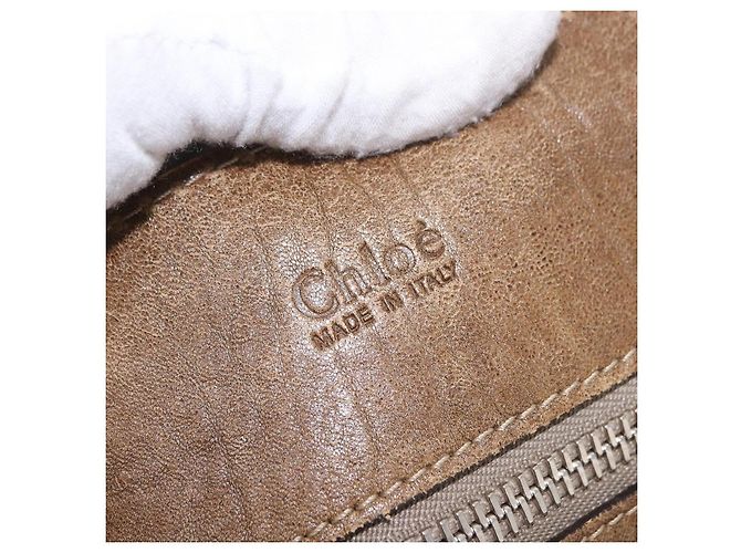 Chloé Chloe Paddington Hand Bag Leather Brown Gold - vista 16