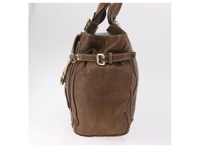 Chloé Chloe Paddington Hand Bag Leather Brown Gold - vista 4