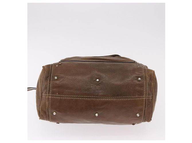 Chloé Chloe Paddington Hand Bag Leather Brown Gold - vista 9