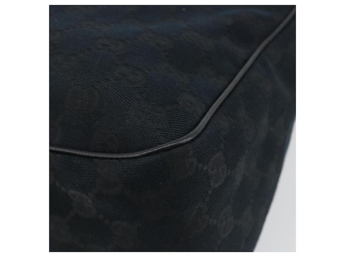 GUCCI GG Canvas Abbey Shoulder Bag Black Silver Silver 153025 - vista 16