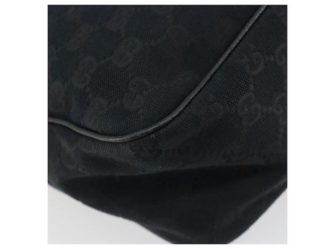 GUCCI GG Canvas Abbey Shoulder Bag Black Silver Silver 153025 - vista 17