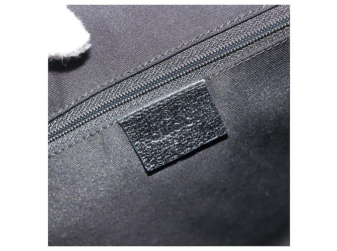 GUCCI GG Canvas Abbey Shoulder Bag Black Silver Silver 153025 - vista 19