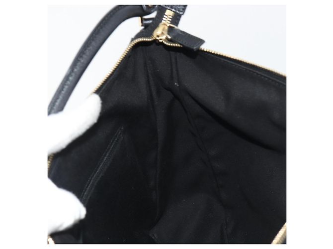 GUCCI GG Canvas Abbey Shoulder Bag Black Silver Silver 153025 - vista 20