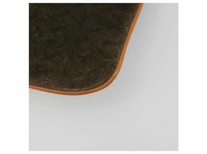 Céline CELINE C Macadam Chain Clutch Bag Suede Brown Gold - vista 7