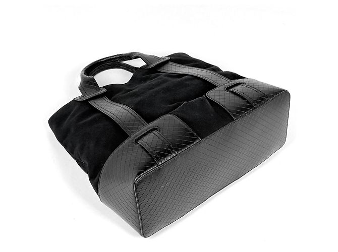 Borsa Tote Bottega Veneta Intrecciato Canvas - Black Nero - vista 2
