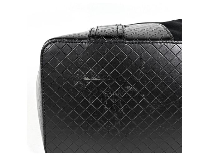 Borsa Tote Bottega Veneta Intrecciato Canvas - Black Nero - vista 3