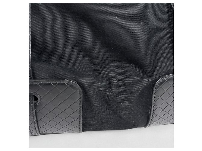 Borsa Tote Bottega Veneta Intrecciato Canvas - Black Nero - vista 5