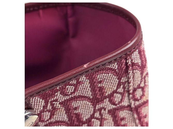 Borsa Tote Christian Dior Trotter Bordò - vista 5