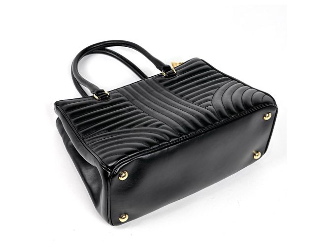 Bolso de mano 2-Way de piel Prada en Nero Negro - vista 2