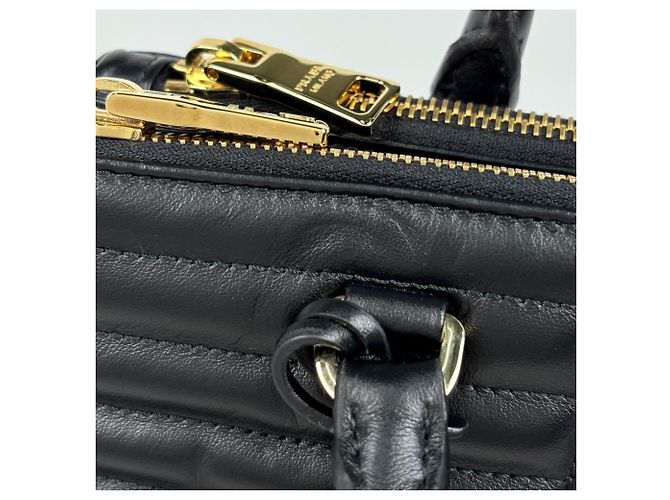 Bolso de mano 2-Way de piel Prada en Nero Negro - vista 4