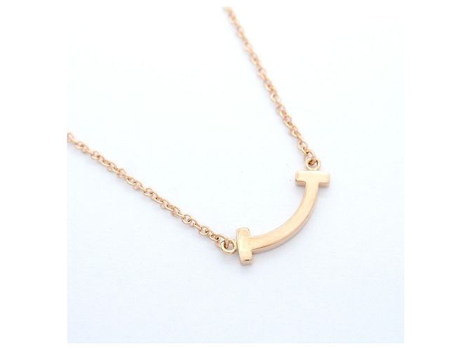 Collana Tiffany & Co. T Smile Mini in oro rosa 18K - vista 2