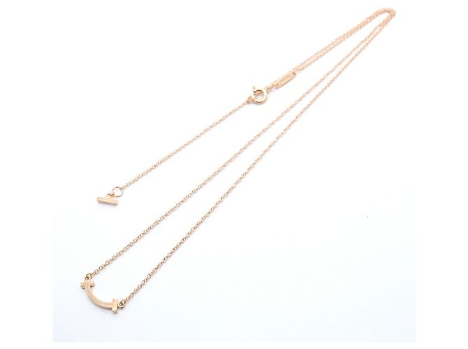 Collana Tiffany & Co. T Smile Mini in oro rosa 18K - vista 3