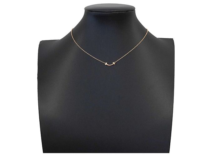 Collana Tiffany & Co. T Smile Mini in oro rosa 18K - vista 7