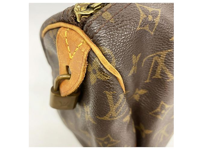 Borsa Louis Vuitton Monogram Speedy 30 Marrone - vista 10