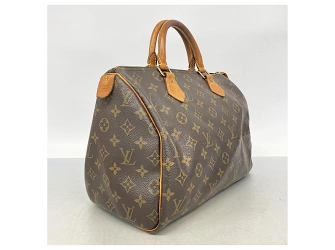 Borsa Louis Vuitton Monogram Speedy 30 Marrone - vista 2