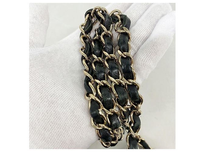 Borsa a tracolla Chanel Mini Matelassé con catena Nero - vista 10