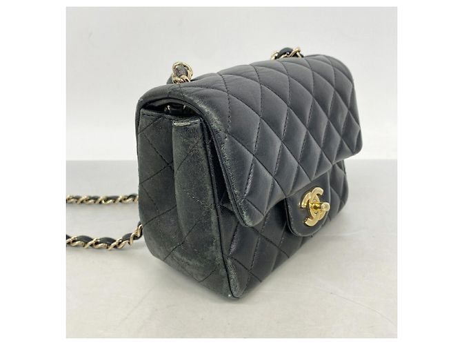 Borsa a tracolla Chanel Mini Matelassé con catena Nero - vista 2