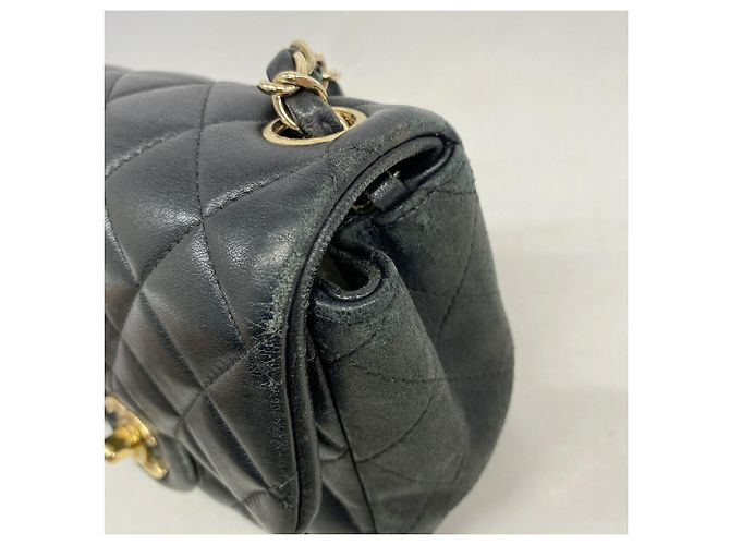 Borsa a tracolla Chanel Mini Matelassé con catena Nero - vista 8