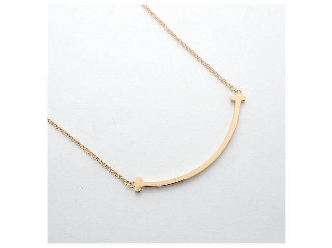Collana Tiffany & Co. T Smile Small in oro rosa 18K - vista 2