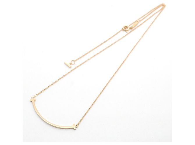 Collana Tiffany & Co. T Smile Small in oro rosa 18K - vista 3