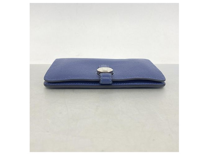 Hermès Hermes Dogon Compact Evercolor Münzbeutel Blau - Ansicht 2