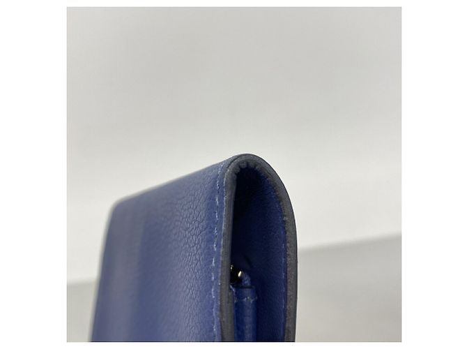 Hermès Hermes Dogon Compact Evercolor Münzbeutel Blau - Ansicht 5