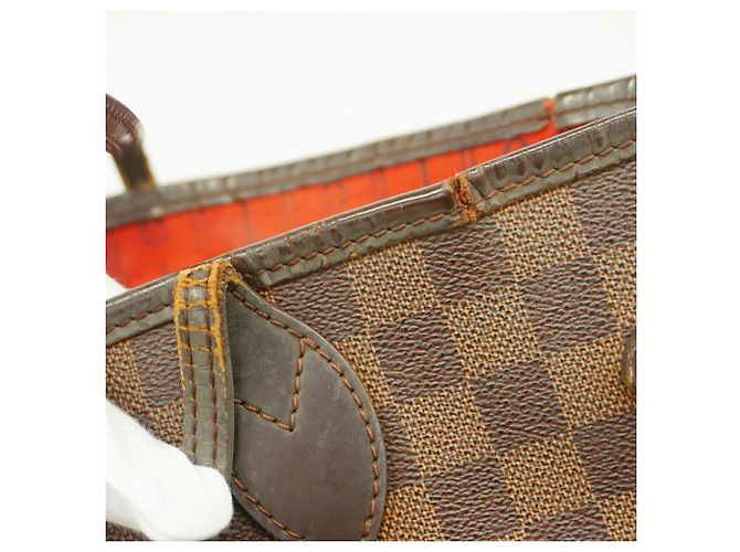 Borsa Tote Louis Vuitton Damier Neverfull MM Damier ebene - vista 8