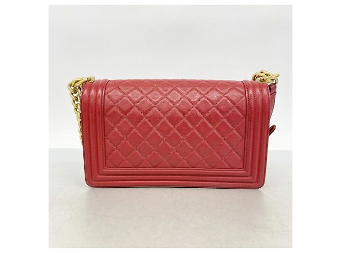 Borsa a tracolla Chanel Boy Chain Rosso - vista 11