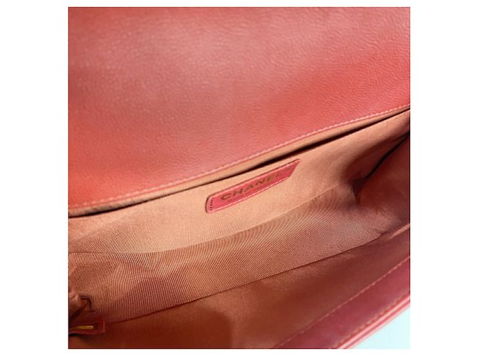 Borsa a tracolla Chanel Boy Chain Rosso - vista 4