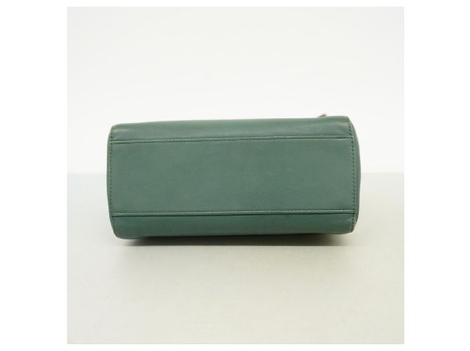 Fendi Peekaboo Lederhandtasche Olivgrün - Ansicht 3