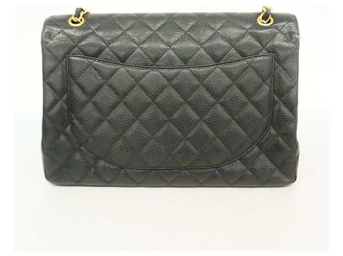 Borsa a tracolla Chanel in vitello granulato marrone - vista 11