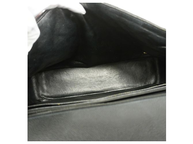 Borsa a tracolla Chanel in vitello granulato marrone - vista 4