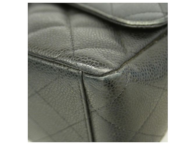 Borsa a tracolla Chanel in vitello granulato marrone - vista 6