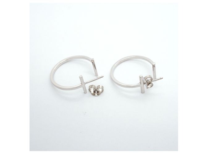 Orecchini Tiffany & Co. T-Wire in oro bianco 18K - vista 3