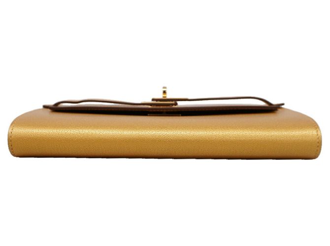 Hermès Kelly Wallet Long To Go D'oro - vista 3