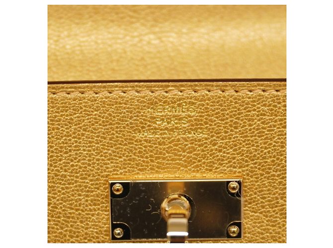 Hermès Kelly Wallet Long To Go D'oro - vista 5