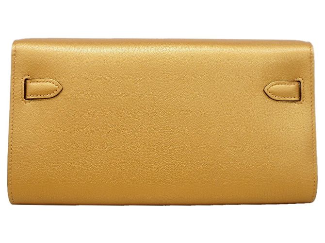 Hermès Kelly Wallet Long To Go D'oro - vista 8