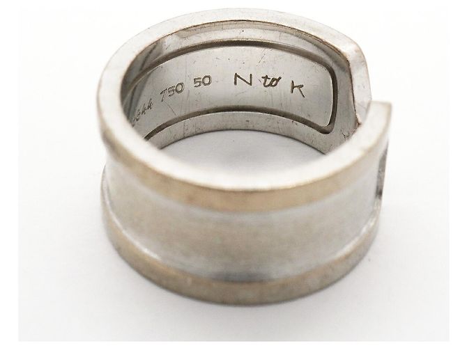 Cartier C2 Large Band Ring in 18K Weißgold - Ansicht 7