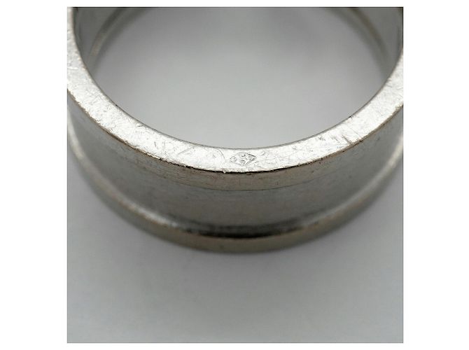 Bague Cartier C2 Large Band en or blanc 18K - vue 11