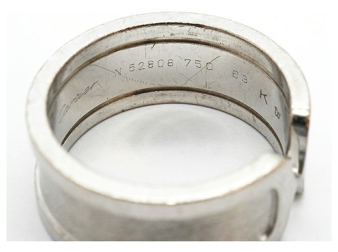 Bague Cartier C2 Large Band en or blanc 18K - vue 5