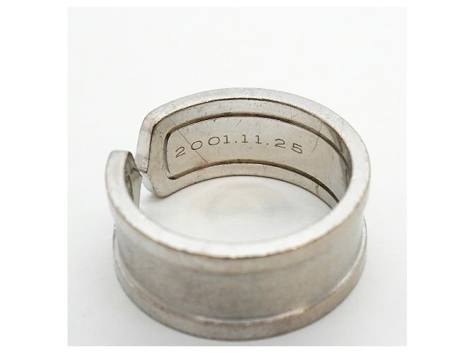 Bague Cartier C2 Large Band en or blanc 18K - vue 6