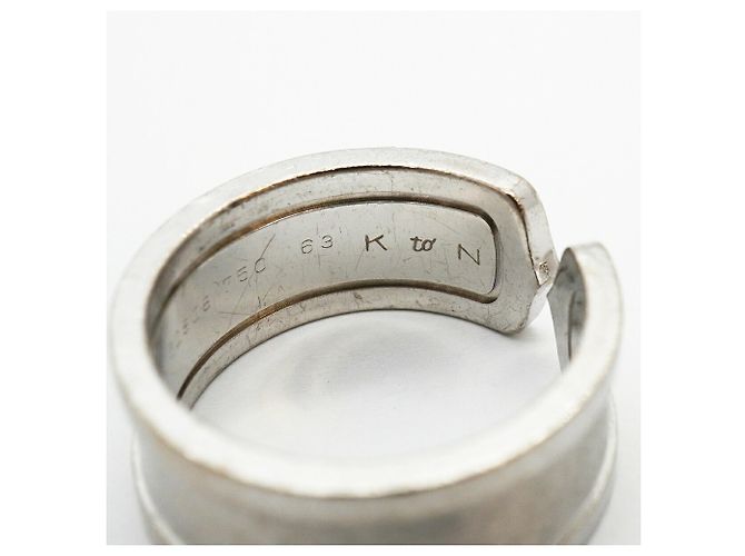 Bague Cartier C2 Large Band en or blanc 18K - vue 7