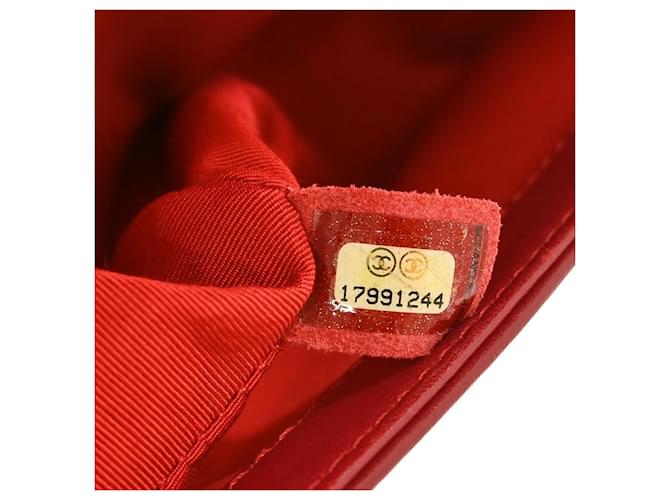 Chanel Boy Lambskin Old Medium Nero - vista 5