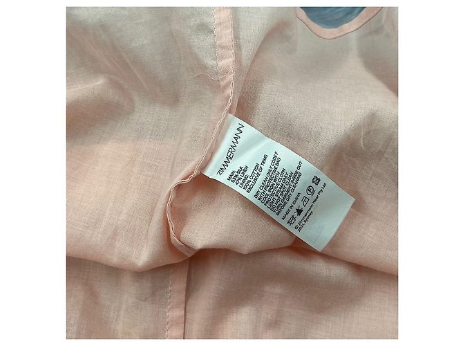 Vestido com gradiente Zimmermann Rosa Azul - vista 4