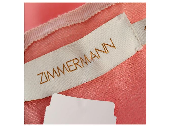 Vestido com gradiente Zimmermann Rosa Azul - vista 5
